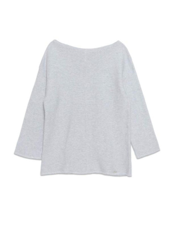 Фактурный джемпер из пряжи с хлопком и модалом LDK 103 || Джемпер жін. CE LDK103 19С-202СП, р.170-84, white smoke