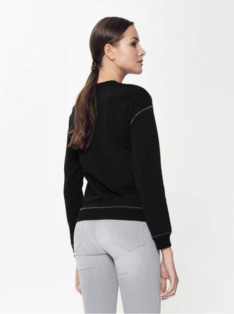 Хлопковый свитшот с мерцающей надписью Disney LD 949 || Джемпер жін. CE DISNEY LD 949, р.170-84, royal black