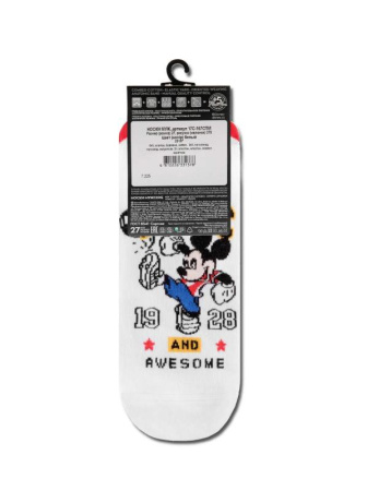 Носки муж. DW DISNEY 17С-167СПМ, р.27, 370 белый || Шкарпетки чол. DISNEY (ультракороткі)  17С-167СПМ, р.25, 370 білий