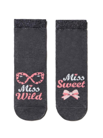 Носки жен. хлопковые Conte HAPPY 17С-21СП, р.25, 127 темно-серый || Шкарпетки жін. бавовняні HAPPY 17С-21СП, р.25, 125 бежевий