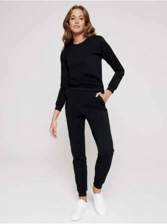 Хлопковый свитшот с легким мерцанием люрекса LD 1051