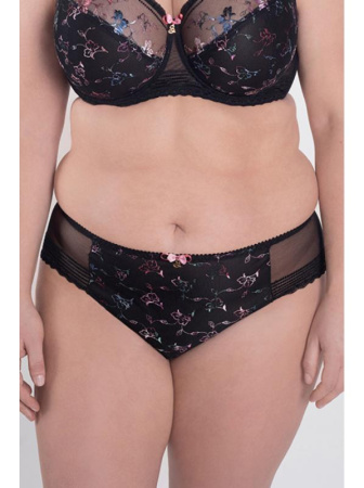 Полные трусики Samanta Roja B400 Черно-розовый