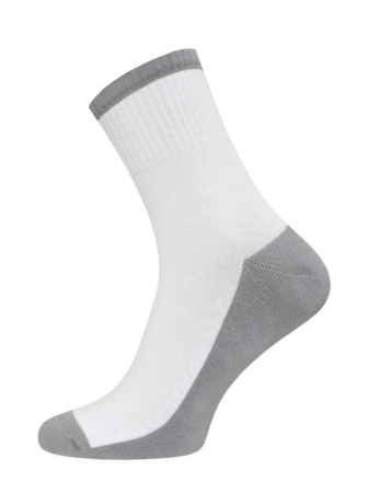 НОСКИ МУЖСКИЕ 15С2330, р.29, 031 БЕЛЫЙ-СВ.СЕРЫЙ