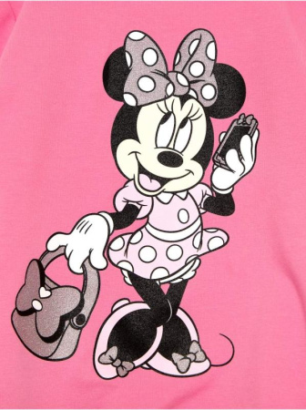 Хлопковый свитшот с мерцающим рисунком Disney DD 969 || Джемпер дів. CE DISNEY DD 969, р.98,104-52, ice rose