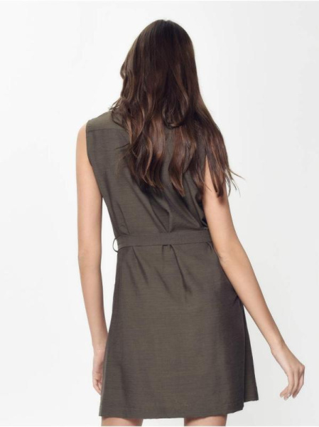 Платье-рубашка без рукавов с легким блеском LPL 915