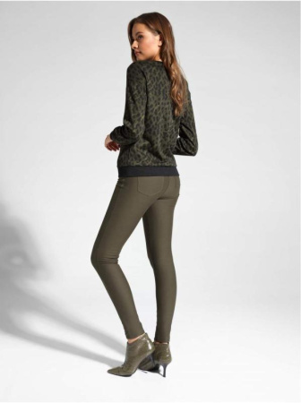 Свитшот c леопардовым рисунком LD 1054 || Джемпер жін. CE LD 1054, р.170-96, khaki leo