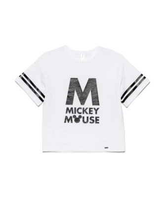 Стильная хлопковая футболка с коротким рукавом Disney 965 || Джемпер дів. CE DISNEY DD 965, р.146,152-76, street black