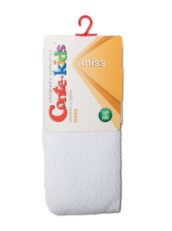 Колготки детские Conte Kids MISS 7С-80СП, р.150-152 (22), 273 білий