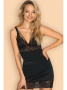 Комплект Obsessive Eloissa chemise Черный
