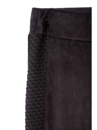 Ультрамодные леггинсы из искусственной замши c лампасами VELVET CHIC, р.170-94, Nero || Ультрамодні легінси з штучної замші c лампасами VELVET CHIC, р. 170-94, Nero