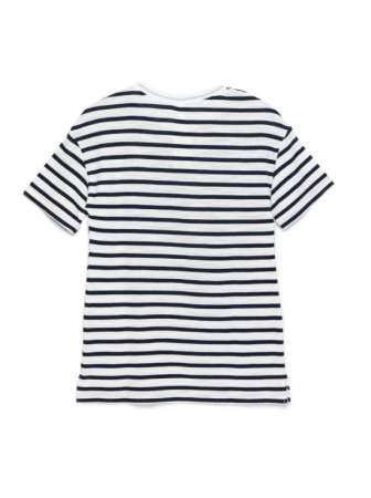 Футболка в полоску с разрезами по бокам LD 721 || ВТЖ Джемпер жін. CE LD 721, р.170-84, синій