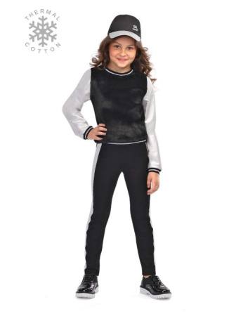 Стильные леггинсы с термоэффектом MINI URBAN NEW, р.134, 140-72 || Стильні легінси з термоэффектом MINI NEW URBAN, р. 134, 140-72