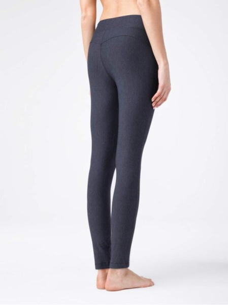 Моделирующие леггинсы с широким поясом &quot;коррекция живота&quot; ESTER, р.170-98, denim