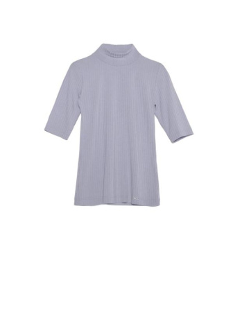 Топ в рубчик из вискозы премиального качества LD 1031 || Джемпер жін. CE LD 1031, р.170-88, lilac grey