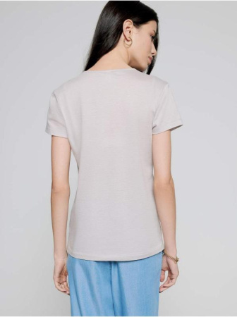 Футболка из премиального хлопка &quot;ощущение шелка&quot; LD 1119 || Джемпер жін. CE LD 1119, р.170-92, ashes of grey