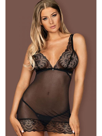 Комплект Obsessive Firella chemise Черный