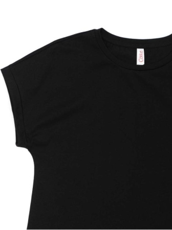 Хлопковая футболка с манжетами LD 1118 || Джемпер жін. CE LD 1118, р.170-88, black