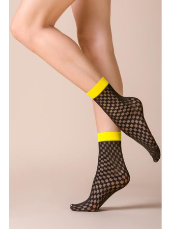 Носки Gabriella Van 30 den Черно-желтый