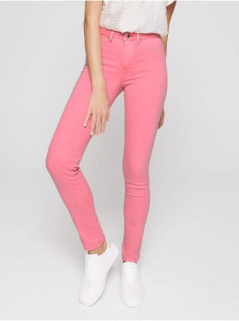 Цветные джинсы skinny с высокой посадкой и эффектом варки CON-236 Lycra Цветные джинсы skinny с высокой посадкой и эффектом варки CON-236 Lycra