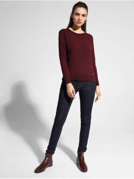 Вязаный джемпер из пряжи с вискозой премиального качества LDK 054