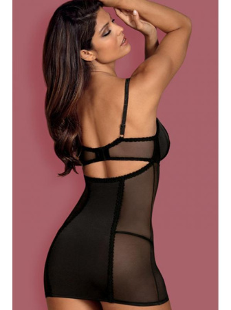 Комплект Obsessive Amallie chemise Черный