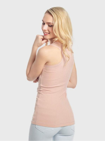 Базовый фактурный топ из вискозы LD 713 || ВТЖ Джемпер жін. CE LD 713, р.170-92, пудра