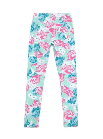 Леггинсы с цветочным рисунком ALIConte, р.146-76, mentol || Легінси з квітковим малюнком ALIConte, р. 146-76, mentol