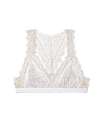 Кружевное бюстье с люрексом MONIKA LBE 819 || Бюстьє жіноче CE MONIKA LBE 819, р.170-84, white-gold