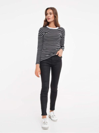 Джемпер из хлопковой пряжи &quot;Абсолютный комфорт и антипилинг&quot; 827 || Джемпер жін. CE LD 827, р.170-100, black-white