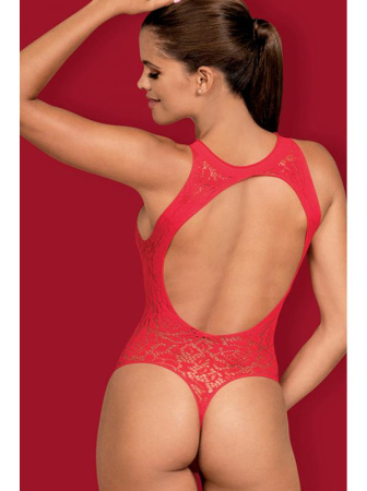 Боди Obsessive B120  Красный