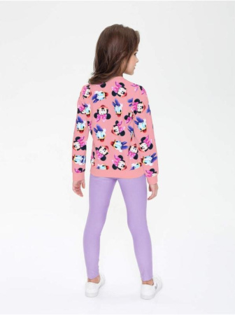 Хлопковый свитшот с ярким принтом Disney 967 || Джемпер дів. CE DISNEY DD 967, р.104,110-56, pink friends