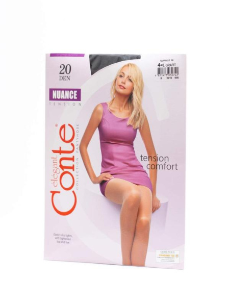 Колготки з шортиками NUAN Conte 20 Lycra, р. 2, Grafit Колготки з шортиками NUAN Conte 20 Lycra, р. 2, Grafit