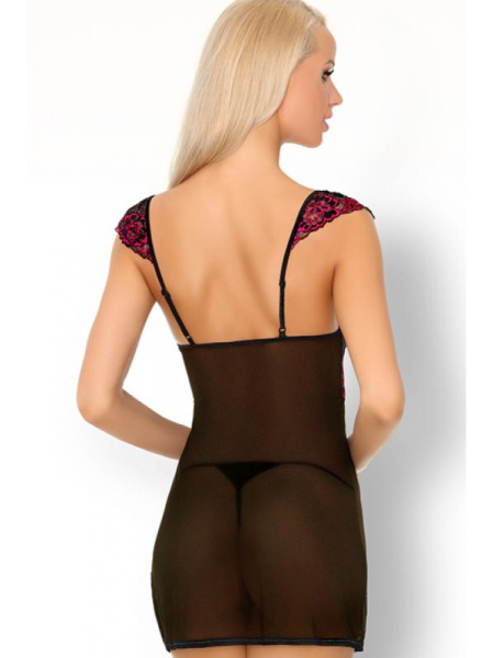 Комплект LivCo Corsetti Casarann Черно-малиновый