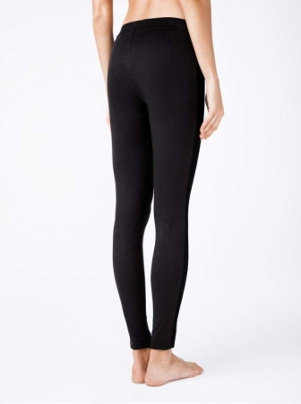 Ультрамодные леггинсы из искусственной замши c лампасами VELVET CHIC, р.170-94, Nero || Ультрамодні легінси з штучної замші c лампасами VELVET CHIC, р. 170-94, Nero