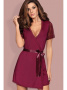 Комплект Obsessive Miamor robe  Бордо