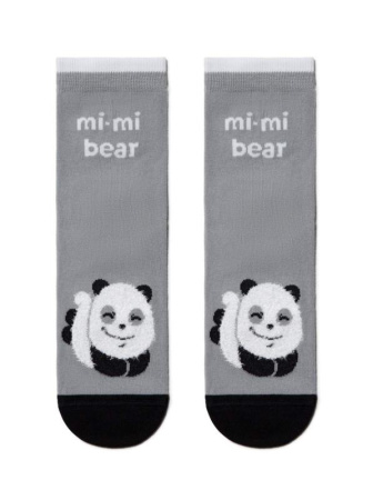 Носки жен. хлопковые Conte HAPPY 18С-268СП, р.23-25, 421 серый || Шкарпетки жін. бавовняні CE HAPPY 18С-227СП, р.23-25, 174 чорний-білий