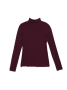 Классическая водолазка в рубчик из вискозы премиального качества LD 1028 || Джемпер жін. CE LD 1028, р.170-88, grape wine