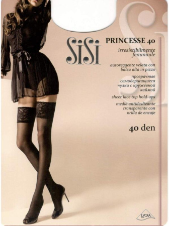 Чулки женские SISI Princesse 40, 2, bianco(белый)