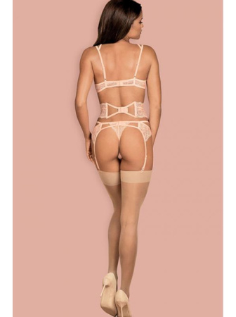 Чулки под пояс Obsessive S800 Телесный || Чулки под пояс Obsessive S800 Телесный