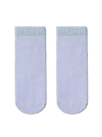 Носки жен. хлопковые Conte AJOUR (короткие, люрекс) 15С-81СП, р.23, 077 бледно-фиолетовый || Шкарпетки жін. бавовняні AJOUR (короткі люрекс) 15С-81СП, р.25, 077 блідо-фіолетовий