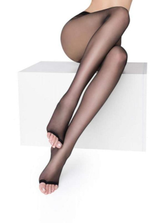 Колготки женские с открытыми пальцами MARILYN Nudo NF 15, 2, nero(чёрный)