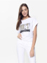 Хлопковая футболка с металлическим принтом LD 924 || Джемпер жін. CE LD 924, р.170-92, white