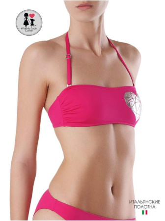 Лиф-бандо с металлическим принтом SWEET LOVE