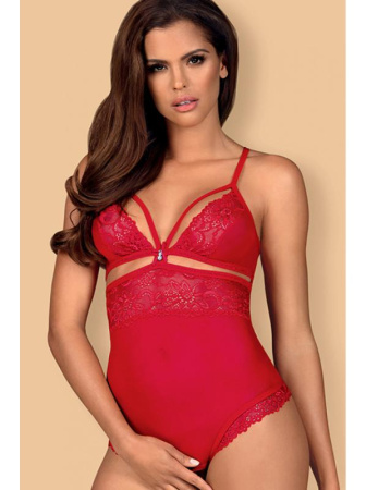 Боди Obsessive 838-TED-3  Красный