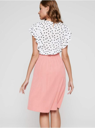 Юбка А-силуэта из вискозы с эффектом &quot;ощущение шелка&quot; FROSTY || Спідниця жін. CE FROSTY, р.170-102, misty coral