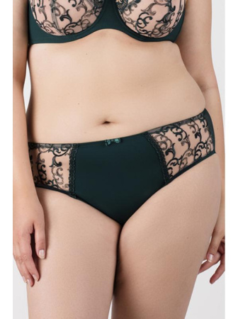 Полные трусики Samanta Hazel B400 Изумрудно-телесный