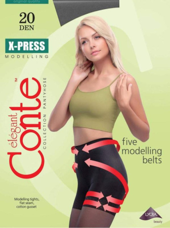 Колготки моделирующие CONTE X-Press 20, 2, bronz(цвет загара)