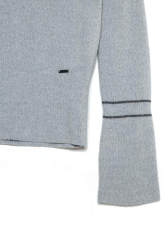 Вязаный джемпер с расклешенными рукавами LDK 059 || Джемпер жін. CE LDK059 18С-211СП, р.170-88, moon grey