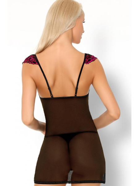 Комплект LivCo Corsetti Kinge Черно-малиновый