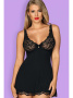 Комплект Obsessive Luvae babydoll  Черный || Комплект Obsessive Luvae babydoll  Черный Комплект Obsessive Luvae babydoll  Черный || Комплект Obsessive Luvae babydoll  Черный